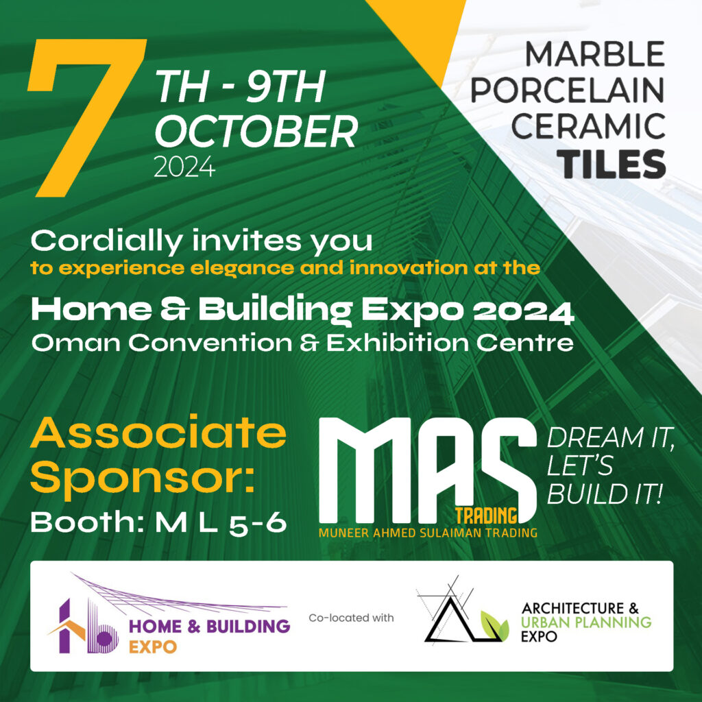 MAS Trading to Showcase Exquisite Tile Collection at Home & Building Expo 2024 3 invites Expo 3 1