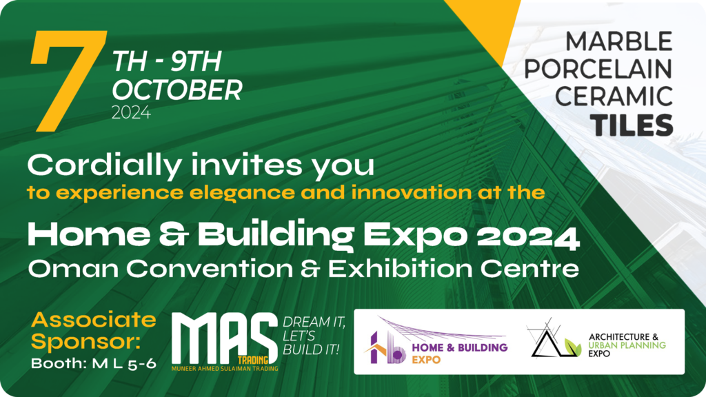 MAS Trading to Showcase Exquisite Tile Collection at Home & Building Expo 2024 2 invites Expo 4 1