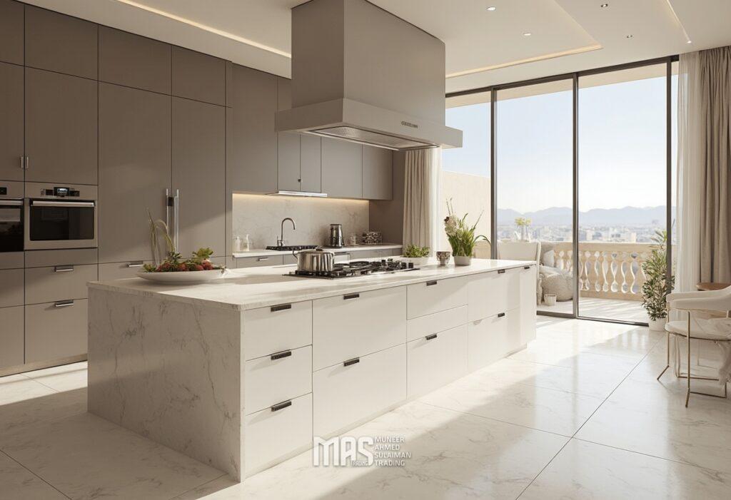 modern kitchen showcasing the sleek appeal of porc