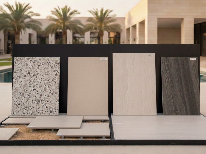 كيفية اختيار البلاط الخارجي المقاوم للحرارة والرطوبة في عمان 4 بها لمواجهة حرارة عُمان