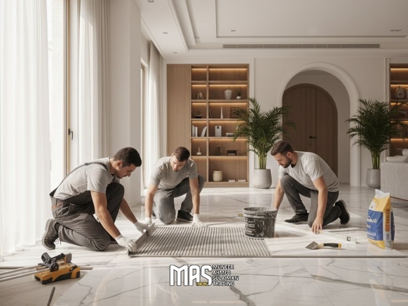 خطوات شراء وتركيب الرخام في مسقط: دليلك الشامل من الاختيار إلى التنفيذ النهائي 2026 2 خطوات شراء في مسقط